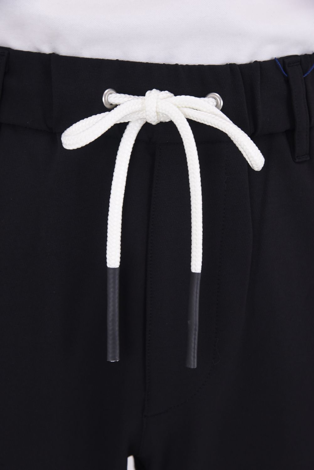 【25AW】 ACANTHUS * MUTA MARINE SWEET LOGO SIDELINE PANTS / サイドライン ハートロゴ ロングパンツ (ブラック/ホワイト)