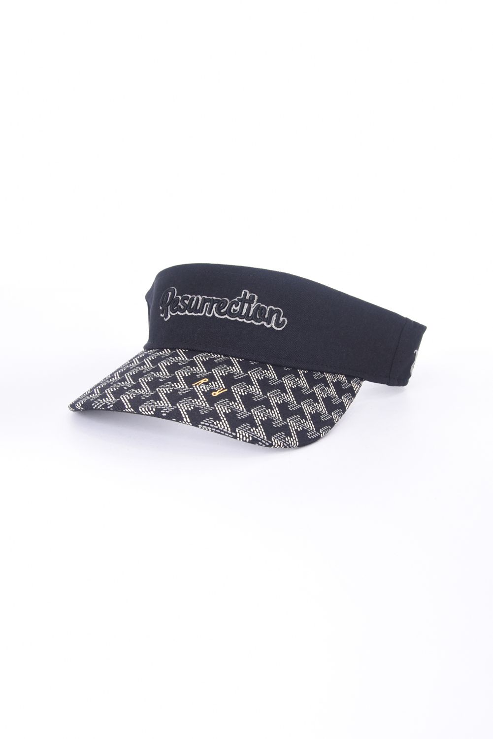 GM BRIM VISOR / ブランドロゴ刺繍 オリジナルテキスタイル サンバイザー (ブラック)