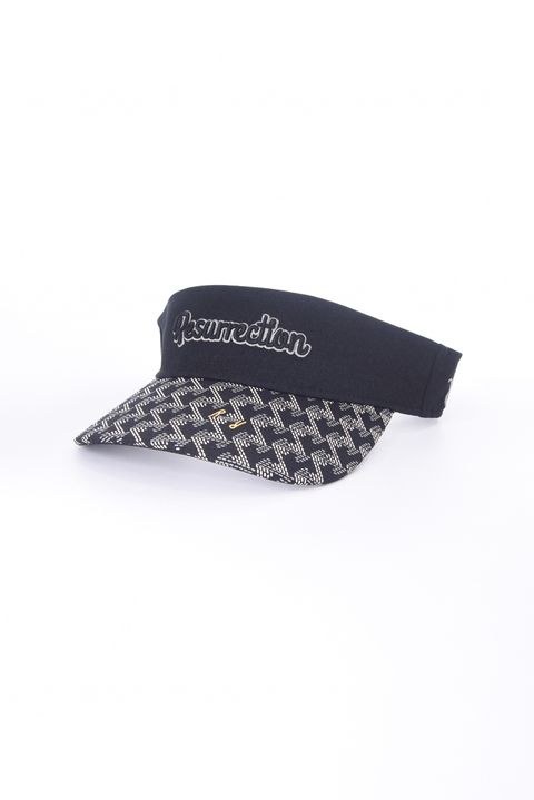 GM BRIM VISOR / ブランドロゴ刺繍 オリジナルテキスタイル サンバイザー (ブラック)
