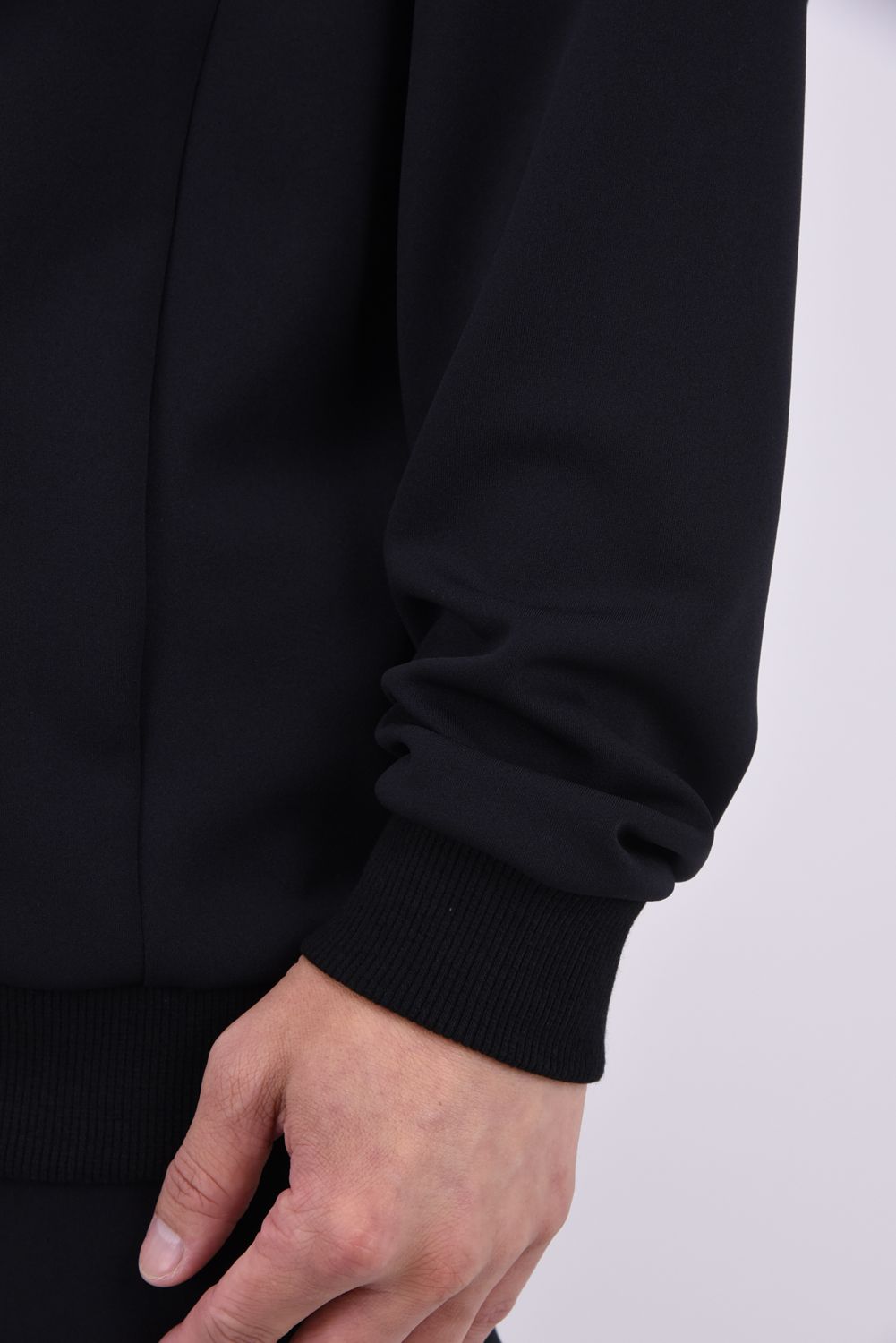 【26AW】 【ユニセックス対応】 JERSEY SWEATSHIRT / ダンボールニット バックプリント スウェットシャツ (ブラック)