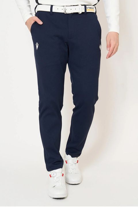 【26AW】 ARC TAG PANTS / シボ素材 テーパードシルエット ロングパンツ (ネイビー)