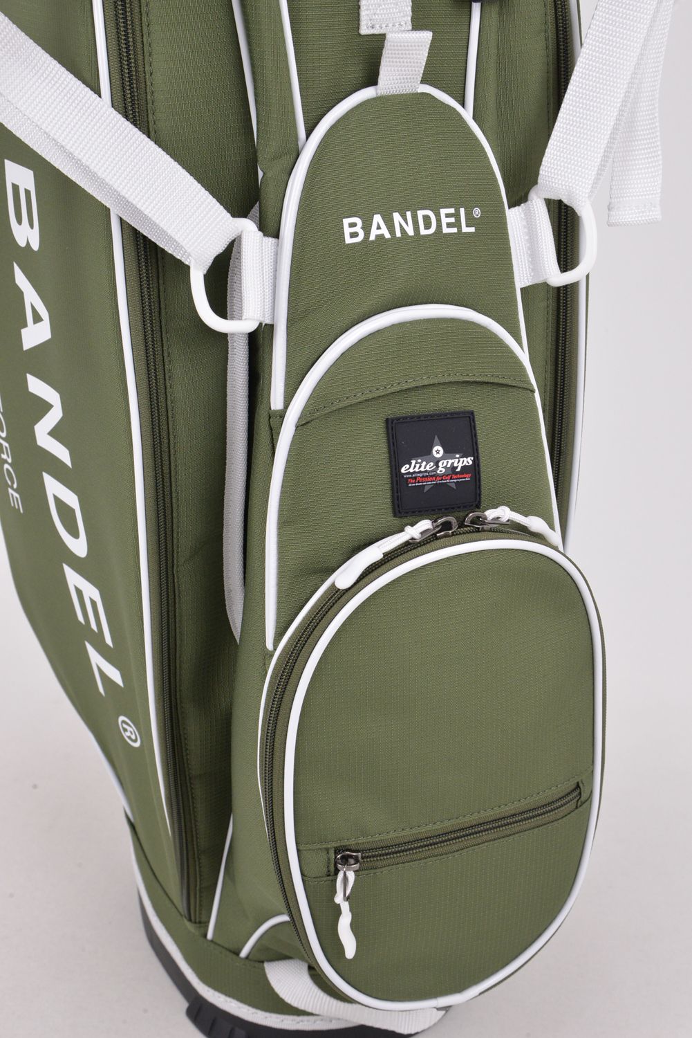 【ポイント10倍】 BANDEL × elitegrips D-Type 9.5inch CADDY BAG / エリートグリップ コラボレーション キャディバッグ (カーキ)