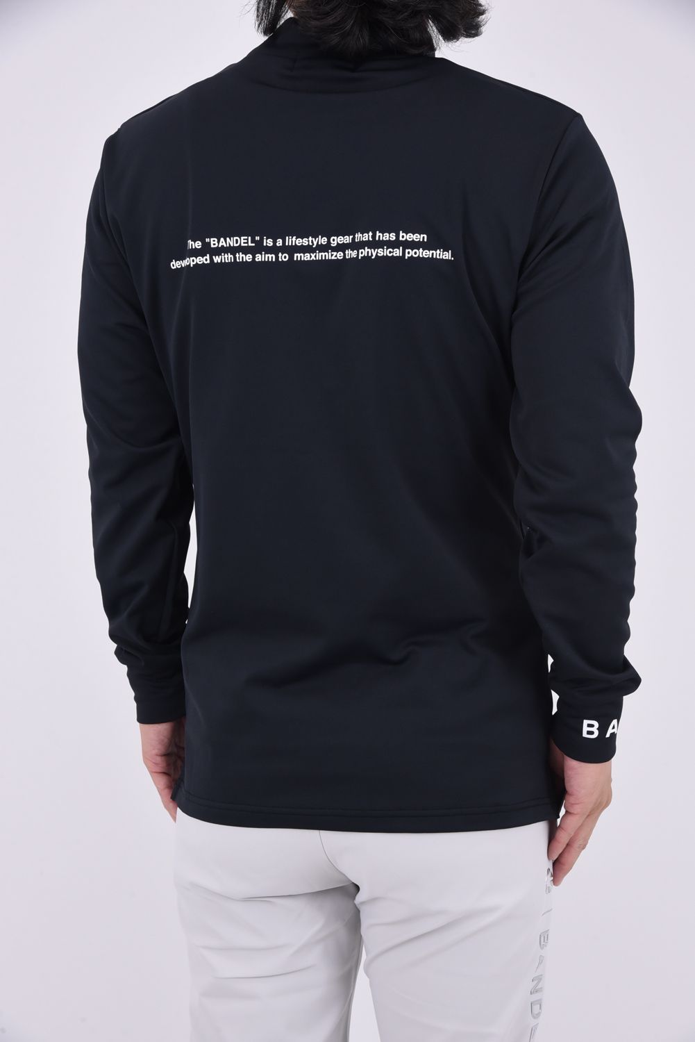 BANDEL GOLF - BASIC LOGO L/S MOCK NECK SHIRTS / ブランドロゴ