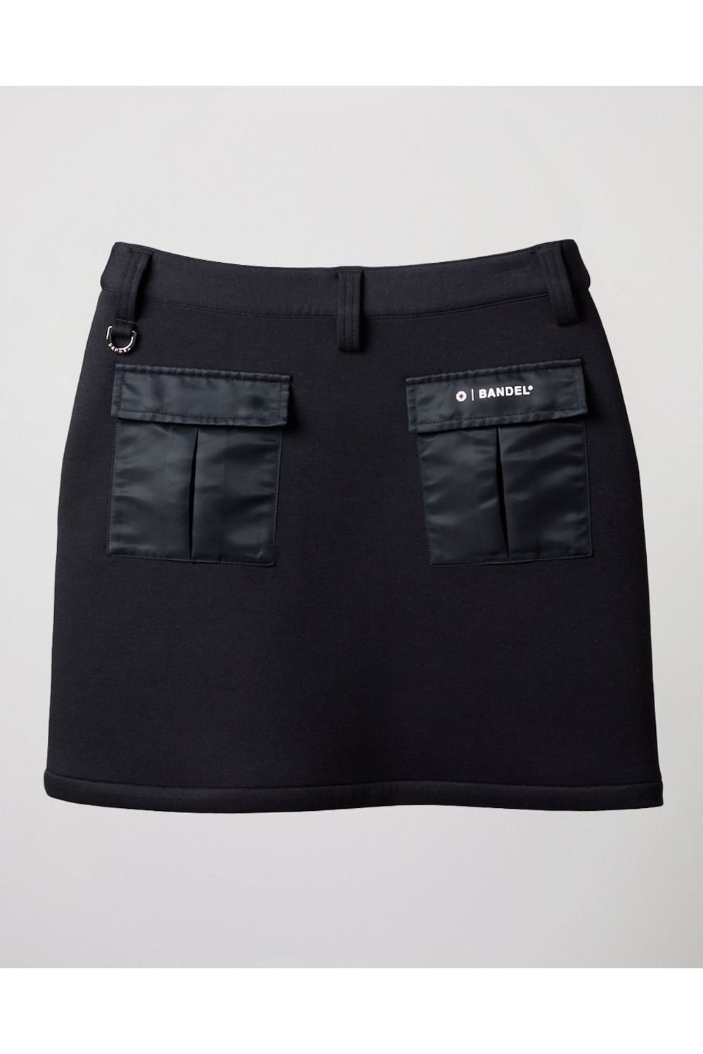 【レディース】 NYLON POCKET SKIRT / ダンボール素材 カーゴポケット スカート (ブラック)