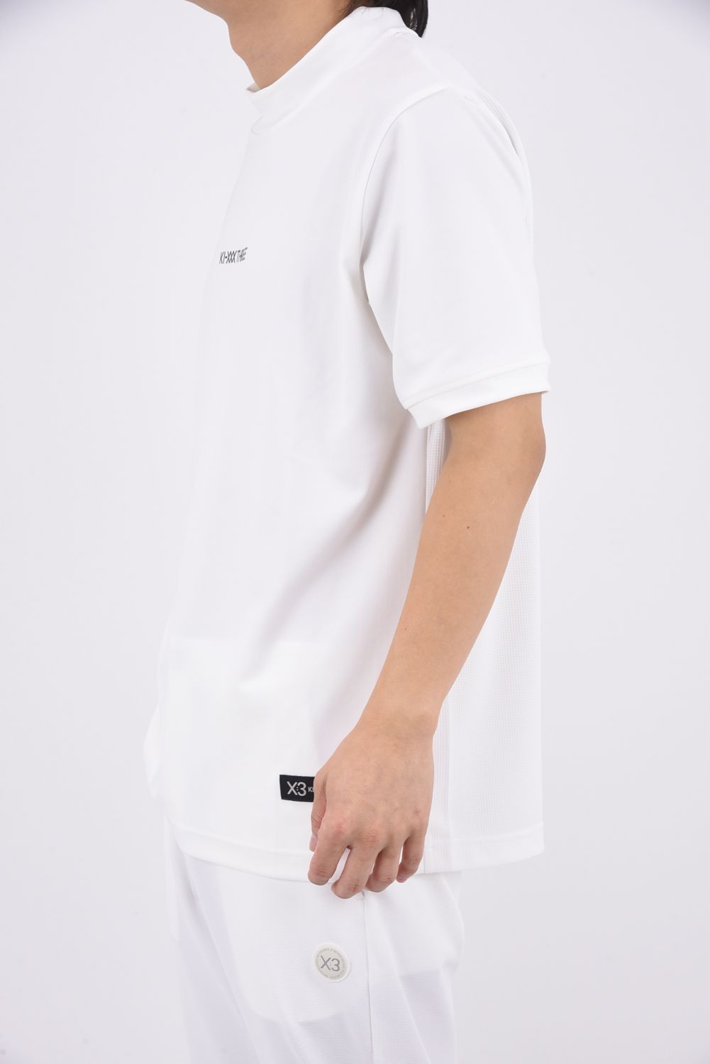 【26SS】 HYBRID MESH MOCK TEE / メッシュ モックネックTシャツ (ホワイト)