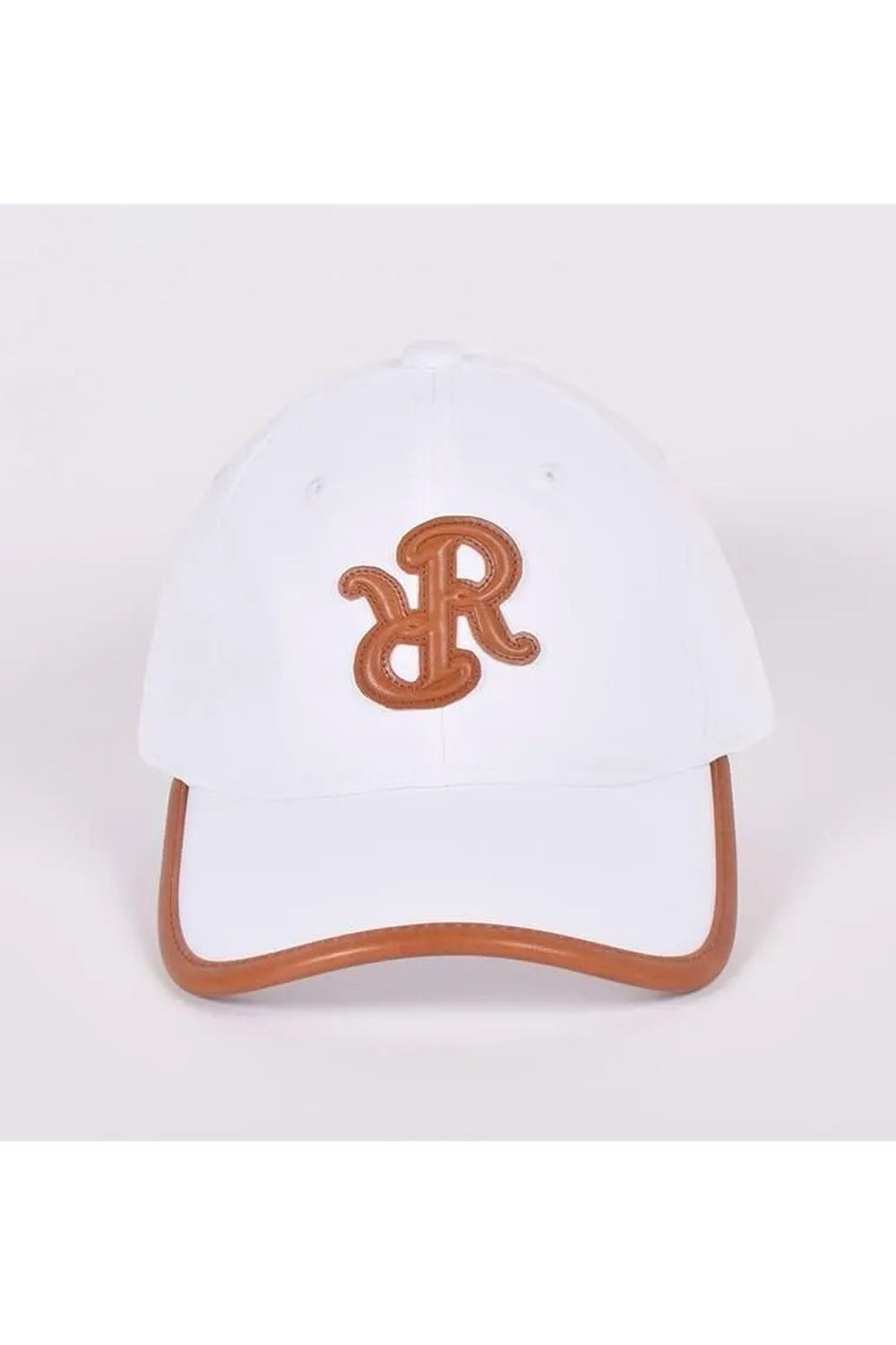 【26AW】 LEATHER LOGO PIPING CAP / レザーロゴパイピングキャップ  (ホワイト)