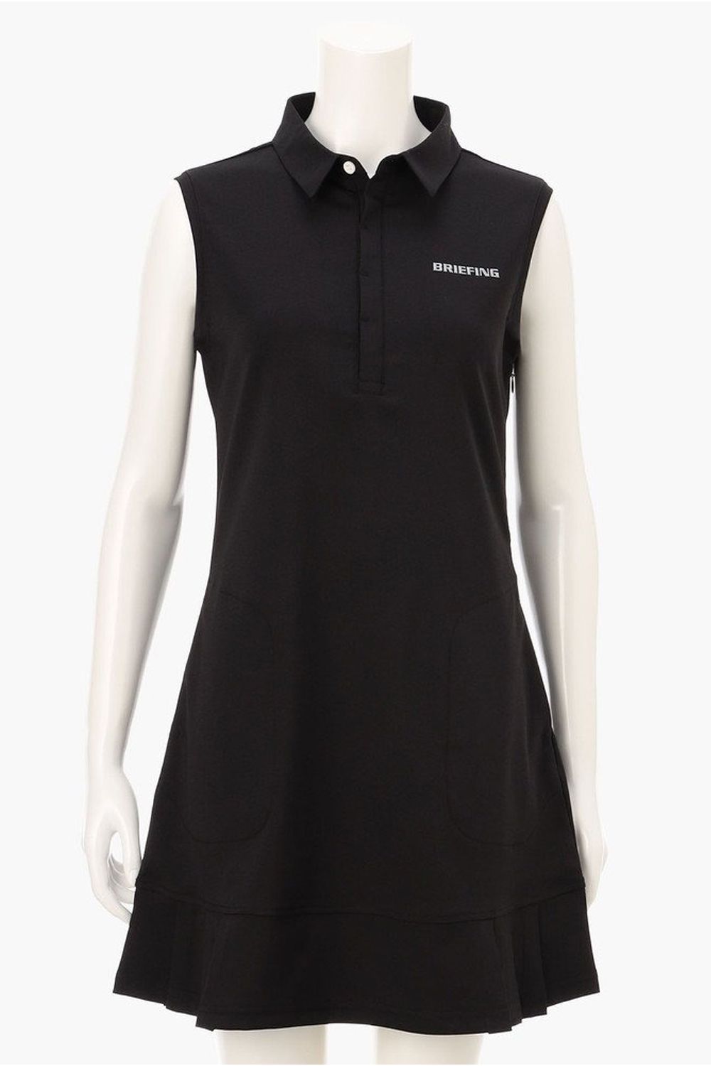 【26SS】【レディース】 WOMEN’S PLEATED NS DRESS / プリーツタイプ ノースリーブワンピース (ブラック)