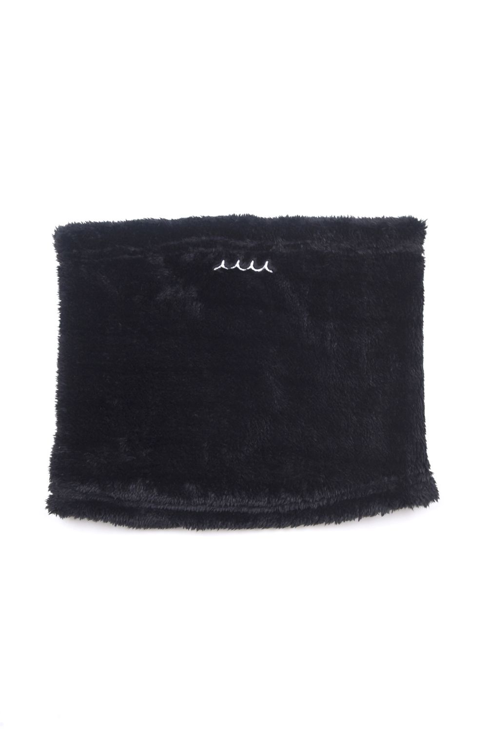 BOA NECK WARMER / ボア素材 ドローストリング付きネックウォーマー (ブラック)