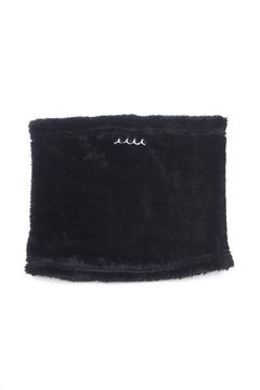BOA NECK WARMER / ボア素材 ドローストリング付きネックウォーマー (ブラック)