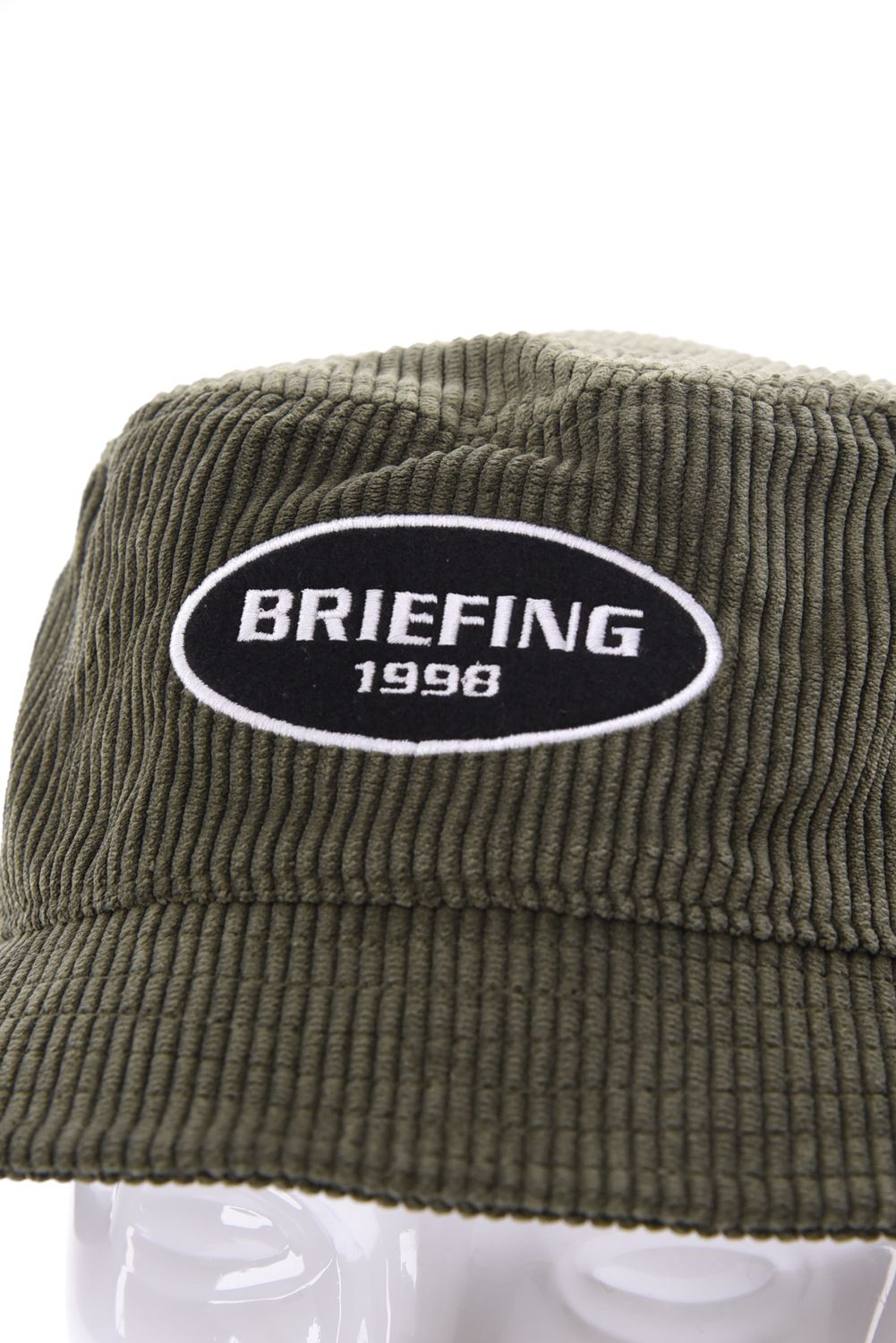 【26AW】 MEN’S CORDUROY OVAL HAT / コーデュロイ生地 オーバルロゴワッペン ハット (オリーブ)