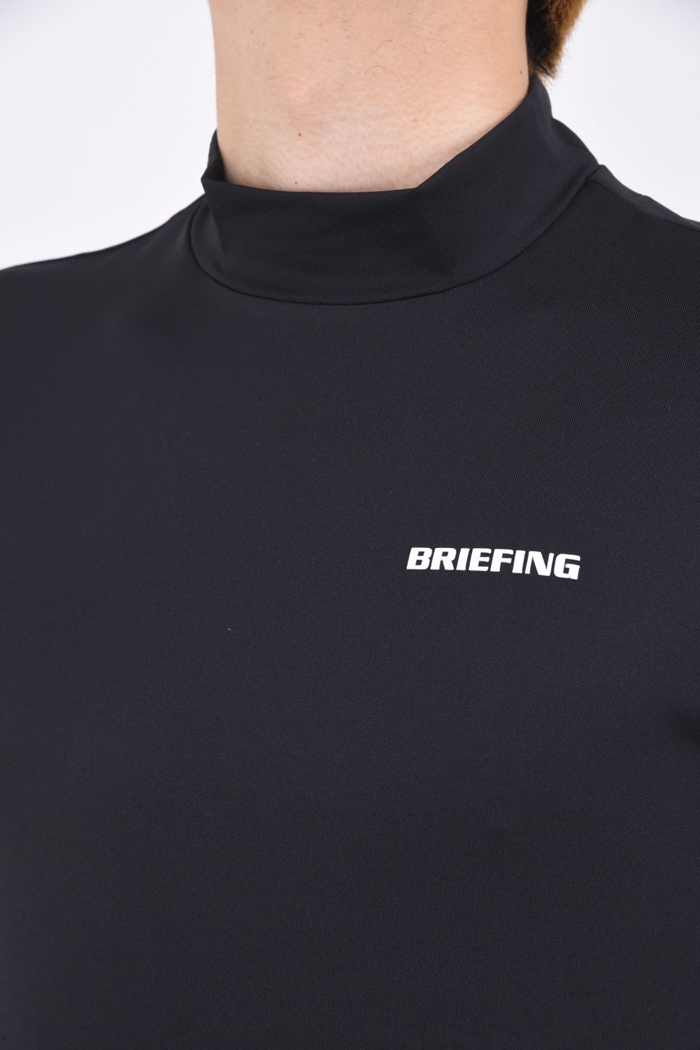 BRIEFING - MENS SIDE LOGO LINE HIGH NECK / ブランドロゴ サイドロゴ 