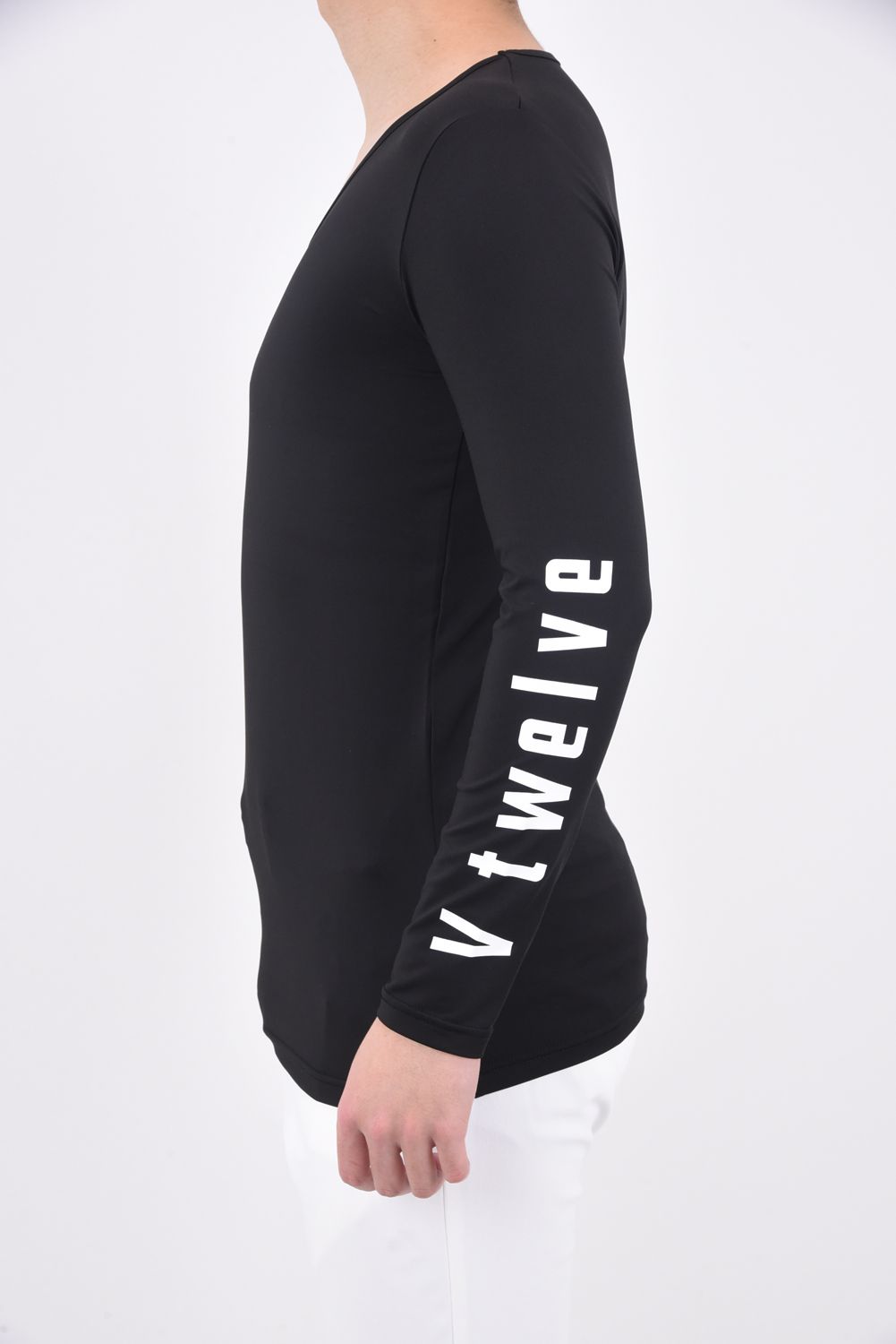 【期間限定ポイント10倍】LOGO U INNER / 接触冷感 Uネック インナー (ブラック)