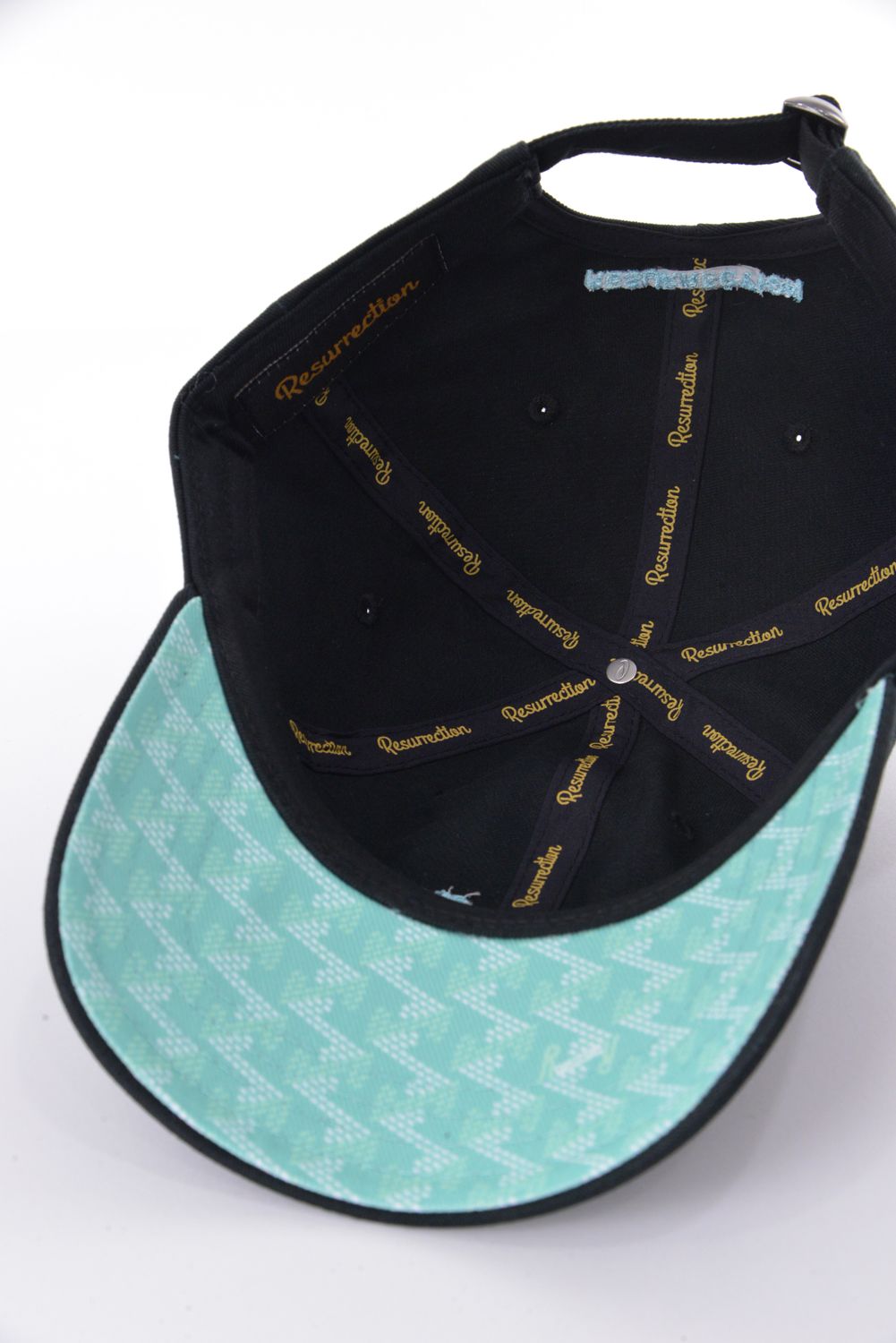 【丸山茂樹プロエディション】 BASIC LOGO CAP / ベーシック ロゴ キャップ (ブラック×ミントブルー)
