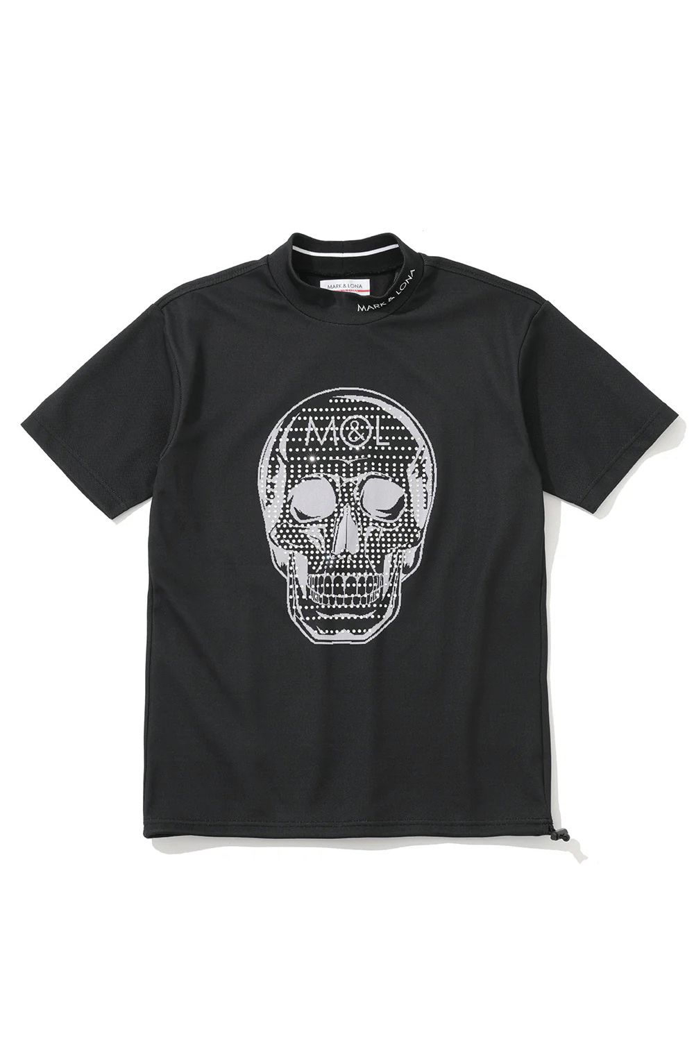 【2026SS 木村拓哉さん着用 VOL.4】 LOVE OF GOD SPECTRUM PERFORMANCE MOCK / ジャパンメイド スカルジャカード スワロフスキー モックネックTシャツ (ブラック) (3月4日入荷予定)