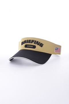 【26SS】 MEN'S COLLEGE LOGO VISOR / カレッジ風ロゴ バイカラー サンバイザー (ベージュ)
