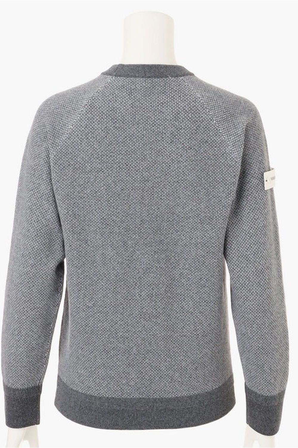 【25AW】【レディース】 WS BIRDS EYE LOGO CREWNECK KNIT / フロントロゴ バーズアイパターン クルーネックニット (グレー)