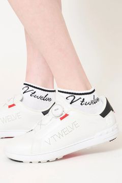 【26AW】【レディース】 HICKY SOCKS / 筆記体ロゴ ミドルソックス (ホワイト)