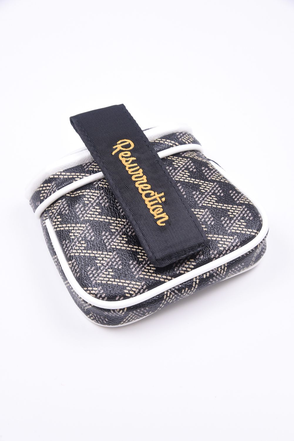 Putter Cover (Mallet) No.2 / ブランドオリジナル テキスタイル パターカバー マレットタイプ (チェスブラック)*