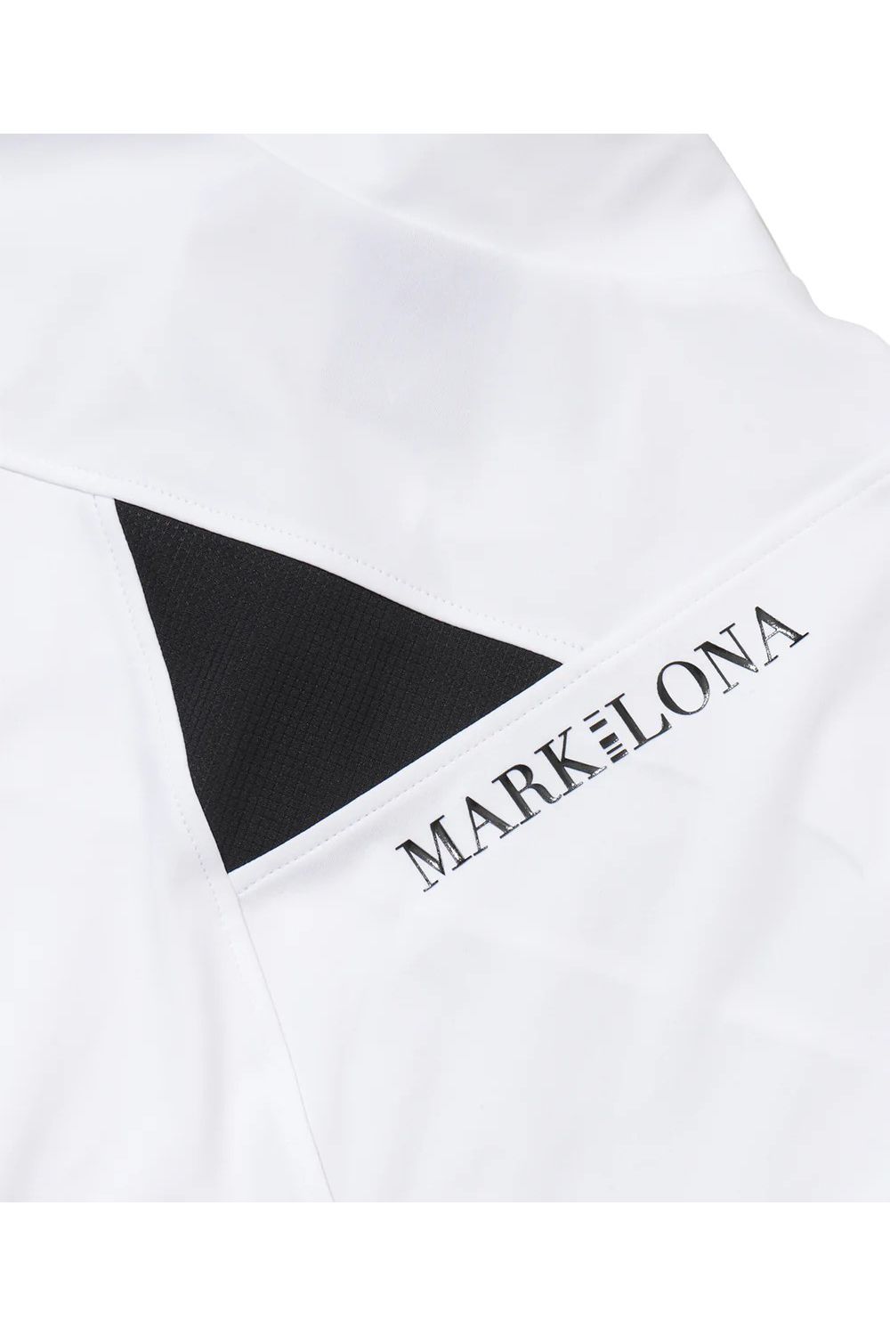 【26SS】【CODE COLLECTION】【レディース】 DCMT / メッシュポケット ハーフジップ モックネックTシャツ (ホワイト)