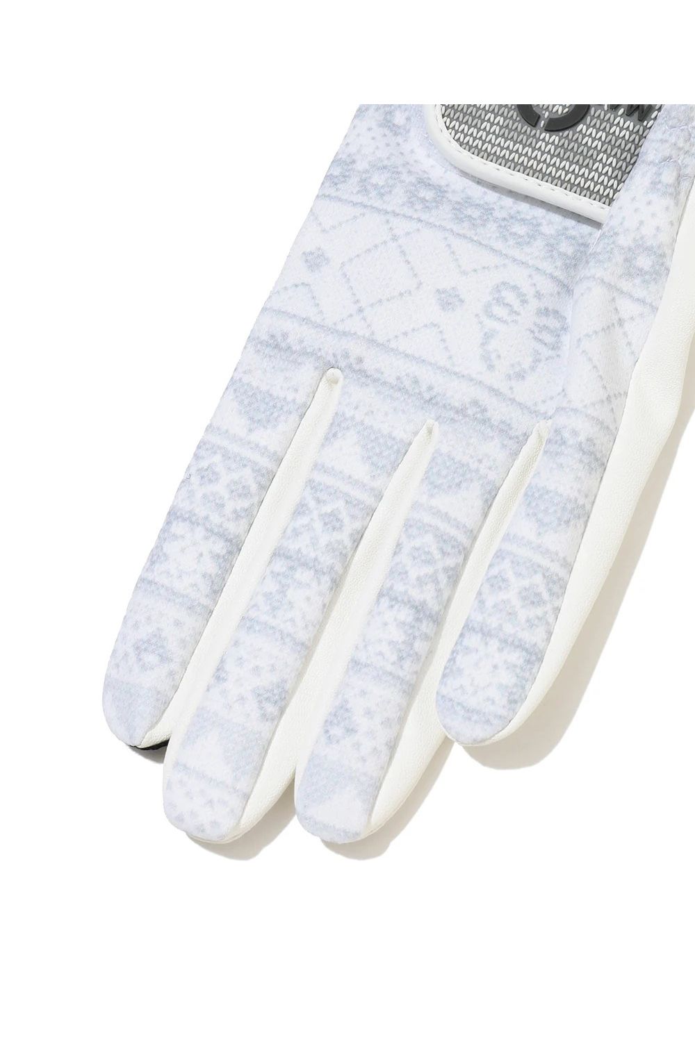 【26AW】 SCOTT WINTER GLOVES / フェアアイルパターン 防風素材 両手ゴルフグローブ (ホワイト)