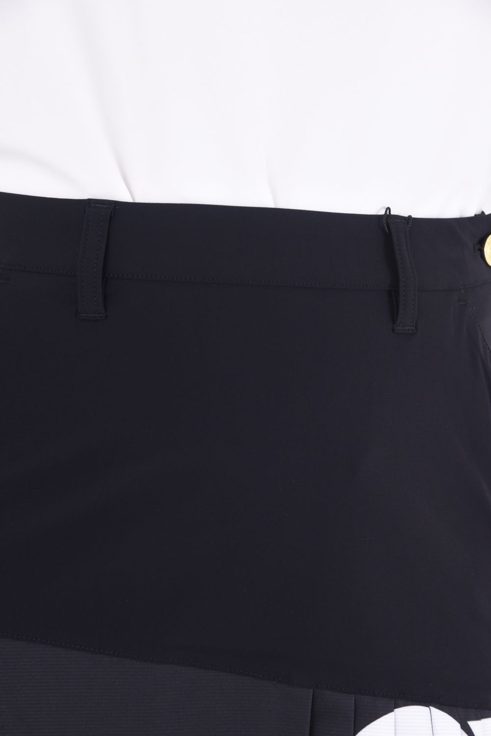 【レディース】CARVICO STRETCH PLEATS SKIRT / カルビコ生地 ストレッチ プリーツスカート (ブラック)*