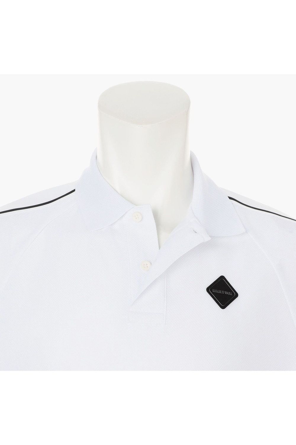 【26SS】 MEN'S LINE POLO RF / カノコ生地 ラインロゴテープ リラックスフィット ポロシャツ (ホワイト)