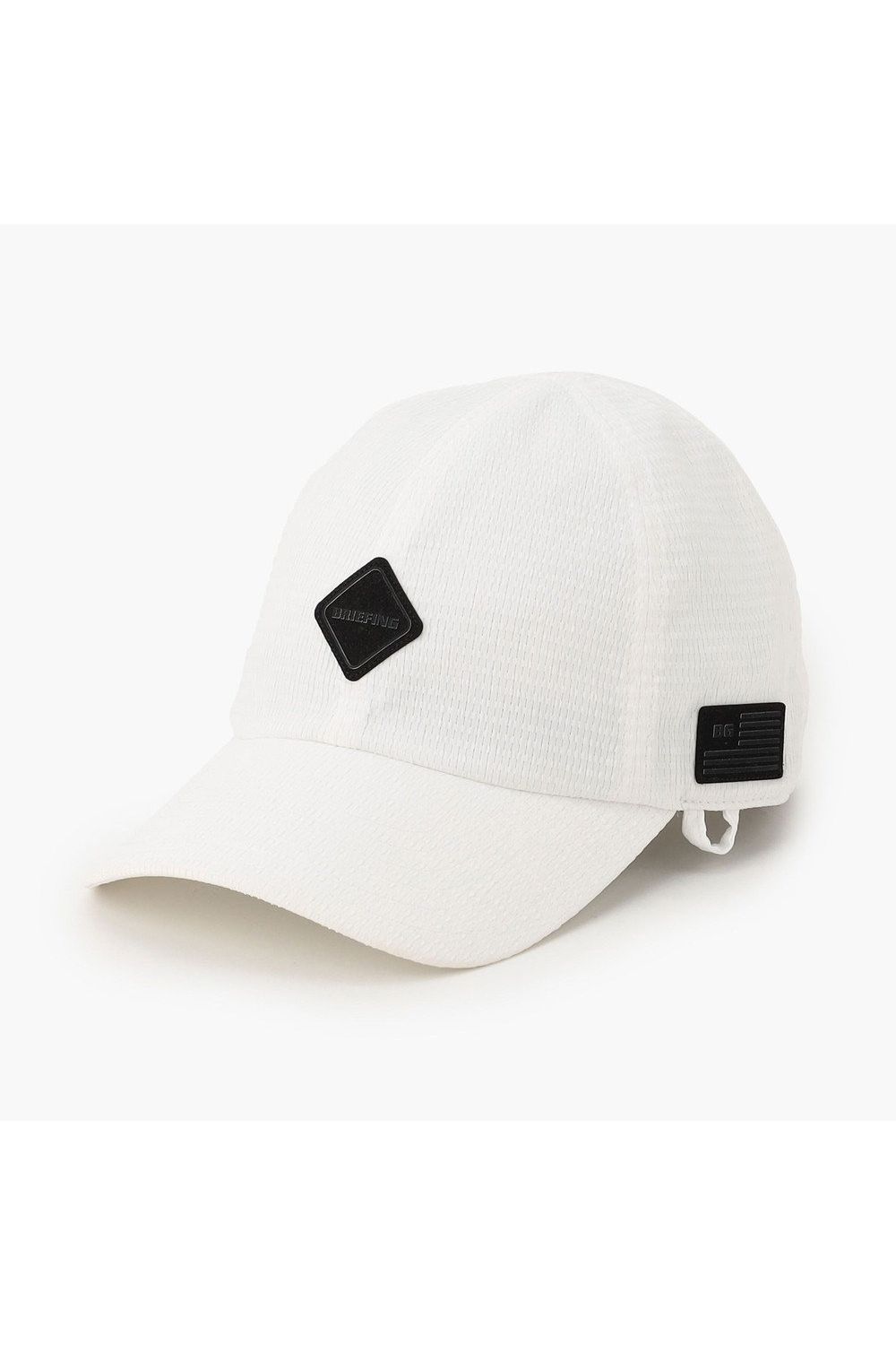 【26SS】【レディース】 WOMEN’S SEERSUCKER CORD STRAP CAP / シアサッカー コードストラップ付き キャップ (ホワイト)