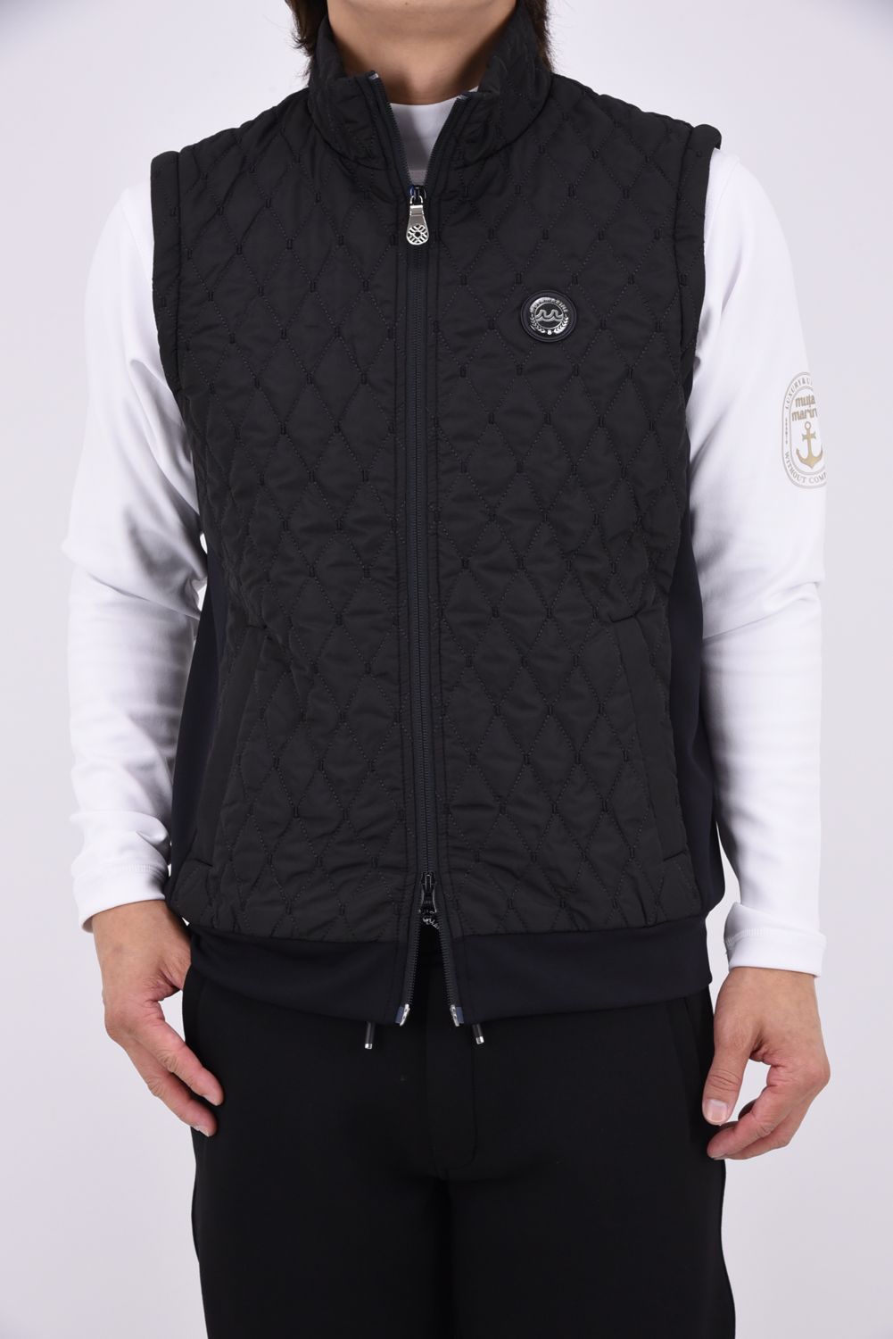 【26AW】 BLOUSON / ダイヤキルティング スリーブデタッチャブル 2WAYブルゾン&ベスト (ブラック)