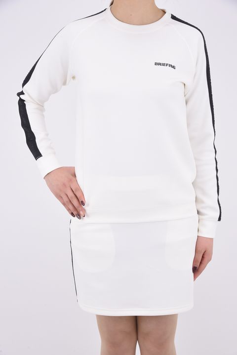 【レディース】 WOMENS SIDE LOGO LINE CREWNECK / サイドロゴライン クルーネック  ホワイト