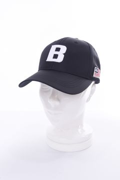 MENS TWILL INITIAL CAP / イニシャル ワッペン キャップ (ブラック)