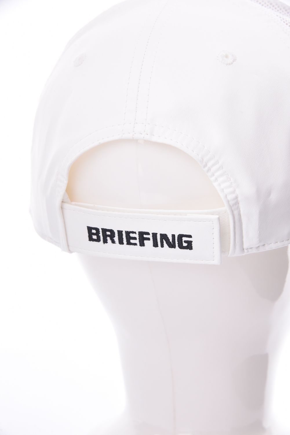 BRIEFING GOLF ブリーフィング キャップ 白×黒 国旗ワッペン