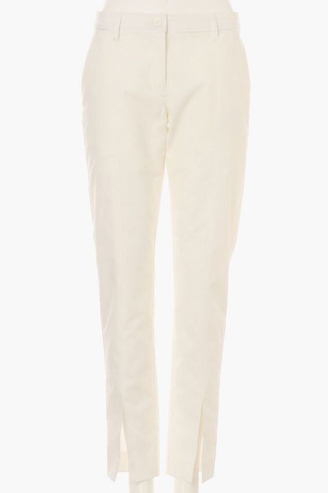【25AW】【レディース】WS WR STRETCH CENTER STITCH SLIT PANTS / ストレッチパンツ (ホワイト)