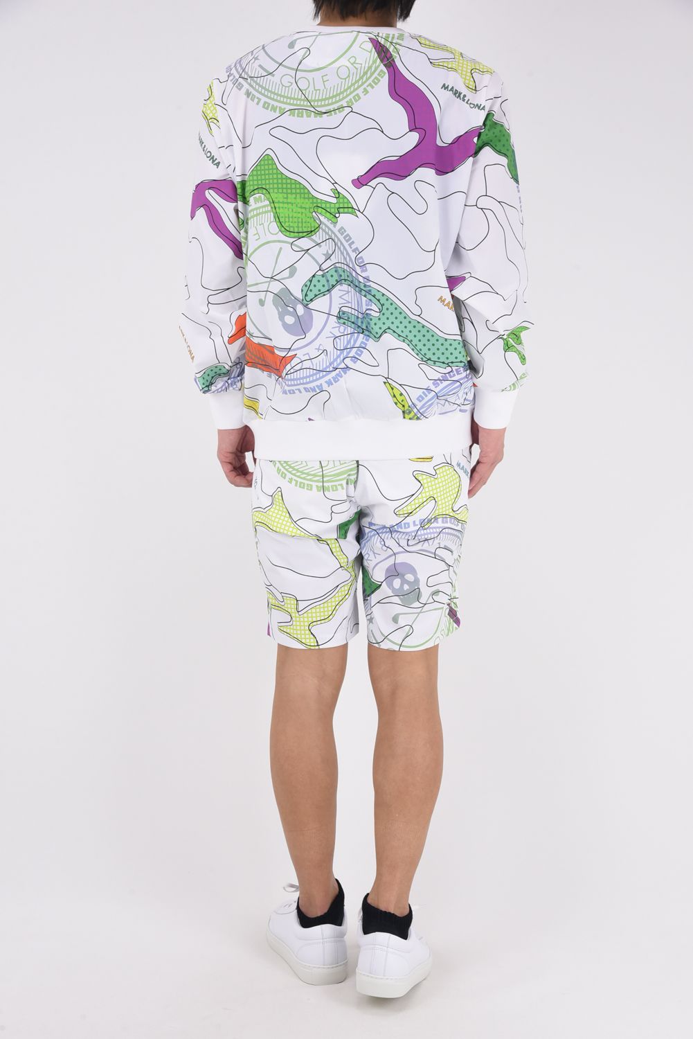 【26SS】 AXON CAMO PERFORMANCE SHORTS / 軽量ナイロンタフタ カモフラージュプリント ショートパンツ (ホワイト)