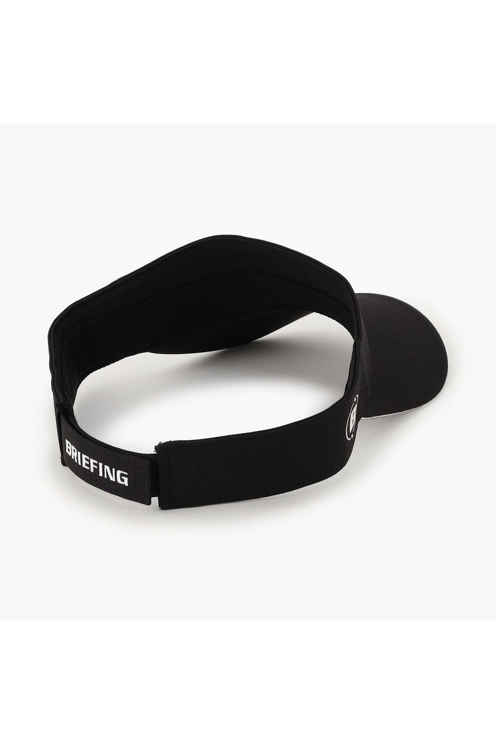 【26SS】 MEN’S ROUND LOGO VISOR / アシンメトリー ラウンドロゴ サンバイザー (ブラック)