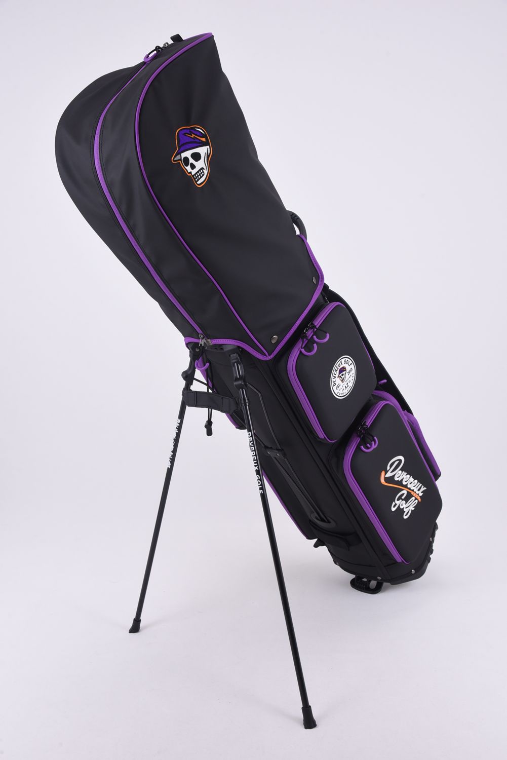 【26SS】【銀行振込・代金引換不可】【返品・交換不可】 DVG DEEP SIDE POCKET CADDIE BAG / ディープサイドポケット スタンドタイプ キャディバッグ (ブラック)