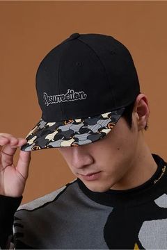 【26AW】 BIRDS TILE BRIM CAP LANATEC / バーズタイル ブリムキャップ ラナテック (フラット） (ブラック/オフホワイト )