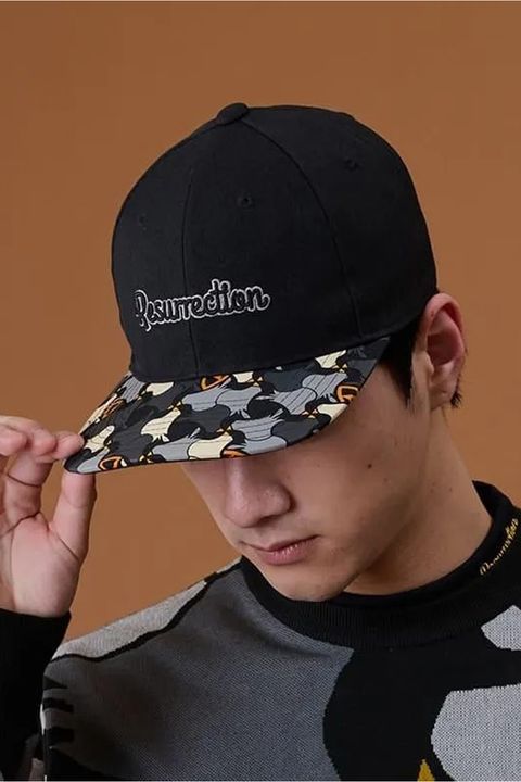 【26AW】 BIRDS TILE BRIM CAP LANATEC / バーズタイル ブリムキャップ ラナテック (フラット） (ブラック/オフホワイト )