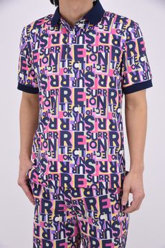 【26SS】 JUNCTION POLO / 総柄プリント ポロシャツ (トワイライトジャンクション)*
