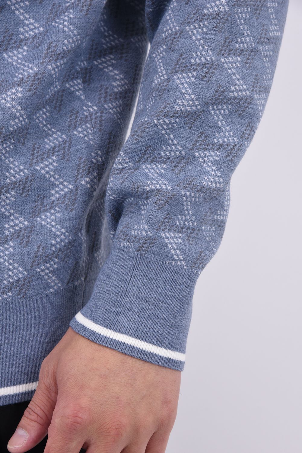 GM CREW NECK KNIT / GM クルーネック プルオーバー ニット (グレー)*