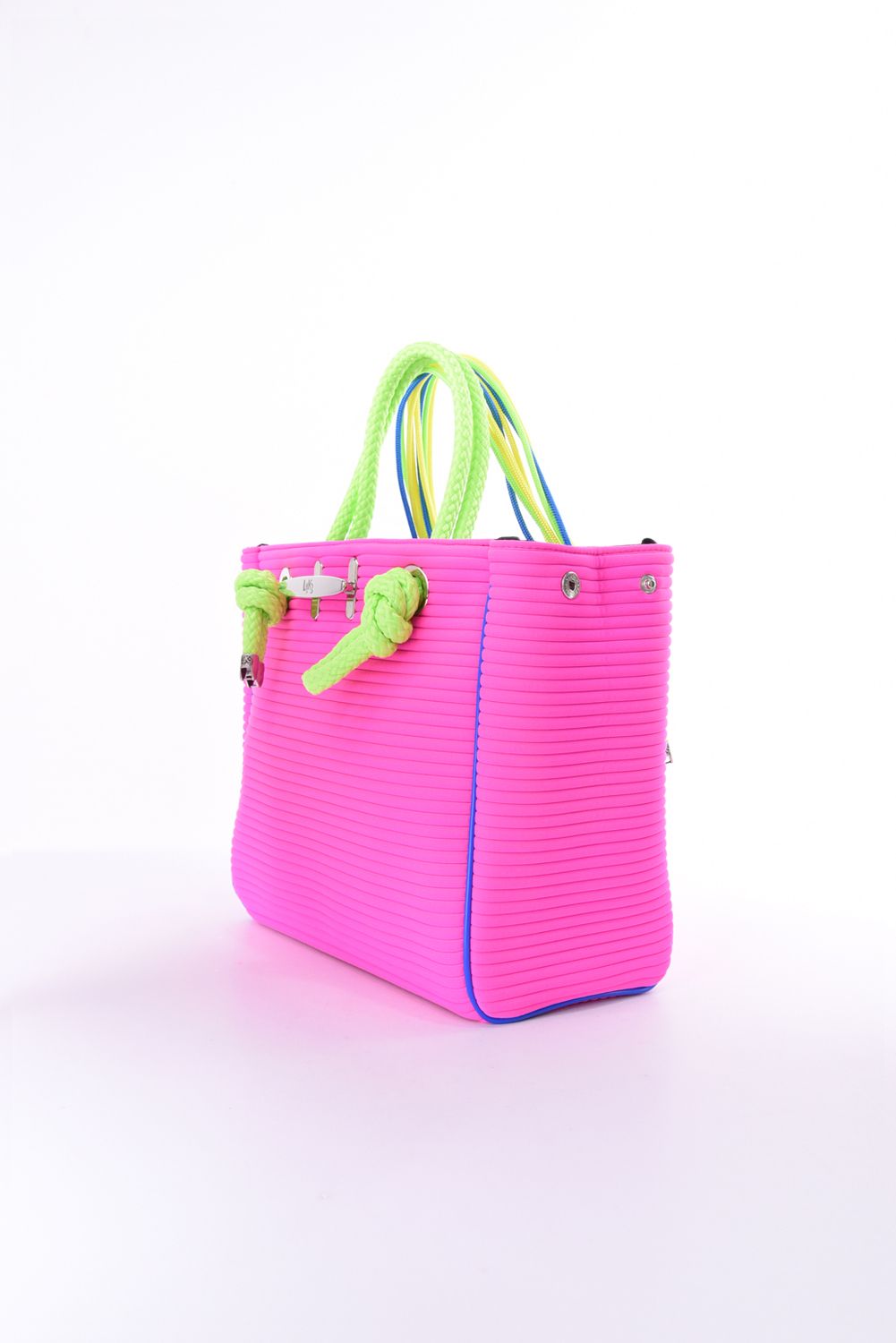 CLEAT TOTE mini TOM0152 / クリート トート ミニバッグ ボーダー （ショックピンク）*