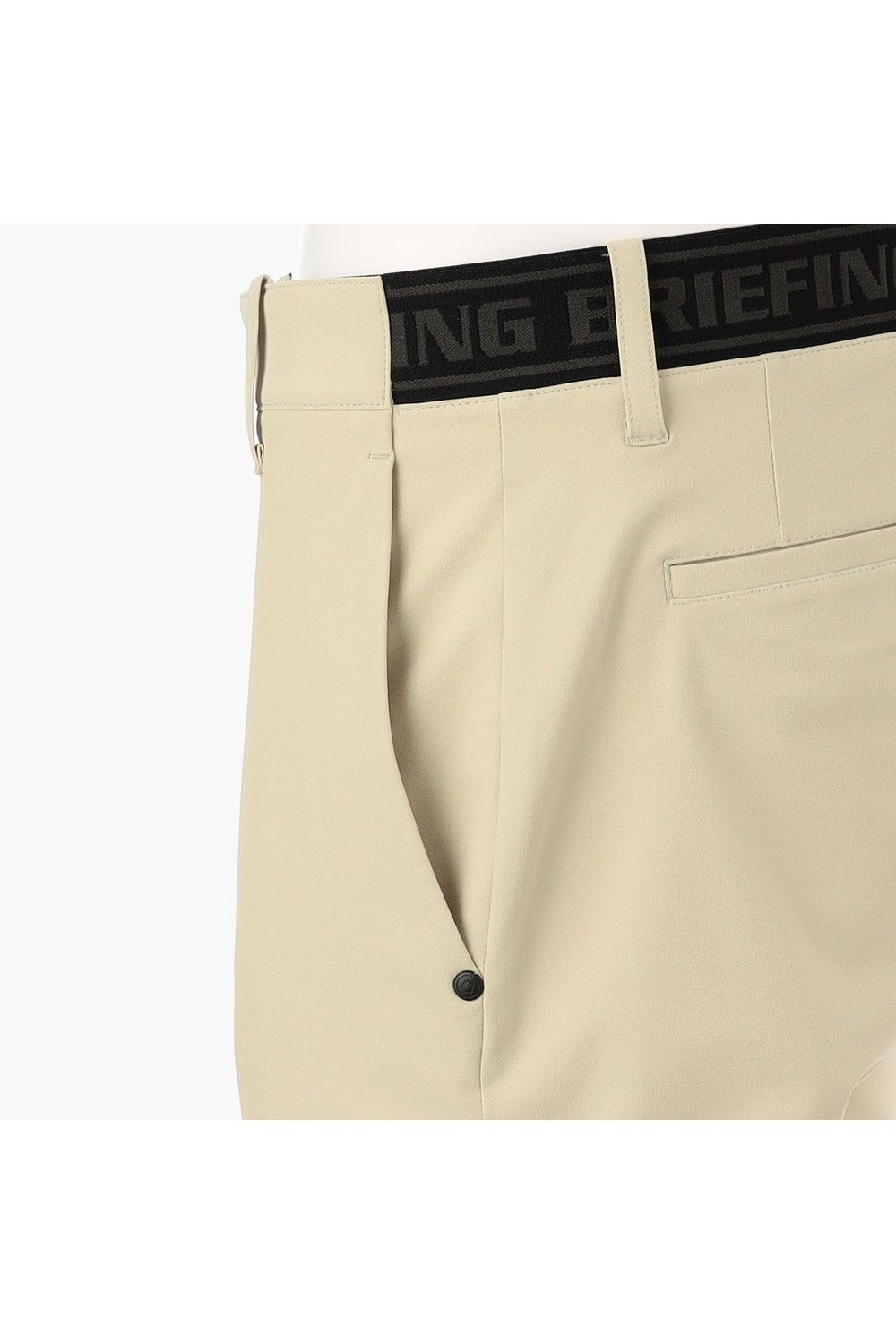 【25SS】 MEN’S LOGO ELASTIC SUMMER PANTS / ロゴ ゴムベルト パンツ (ベージュ)