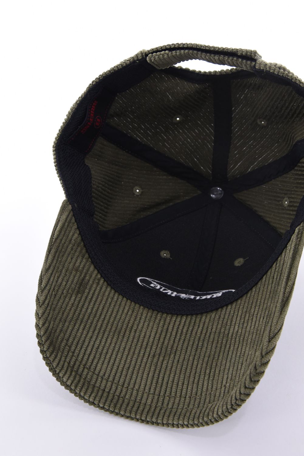 【26AW】 MEN’S CORDUROY OVAL LOGO CAP / コーデュロイ生地 オーバルロゴワッペン キャップ (オリーブ)