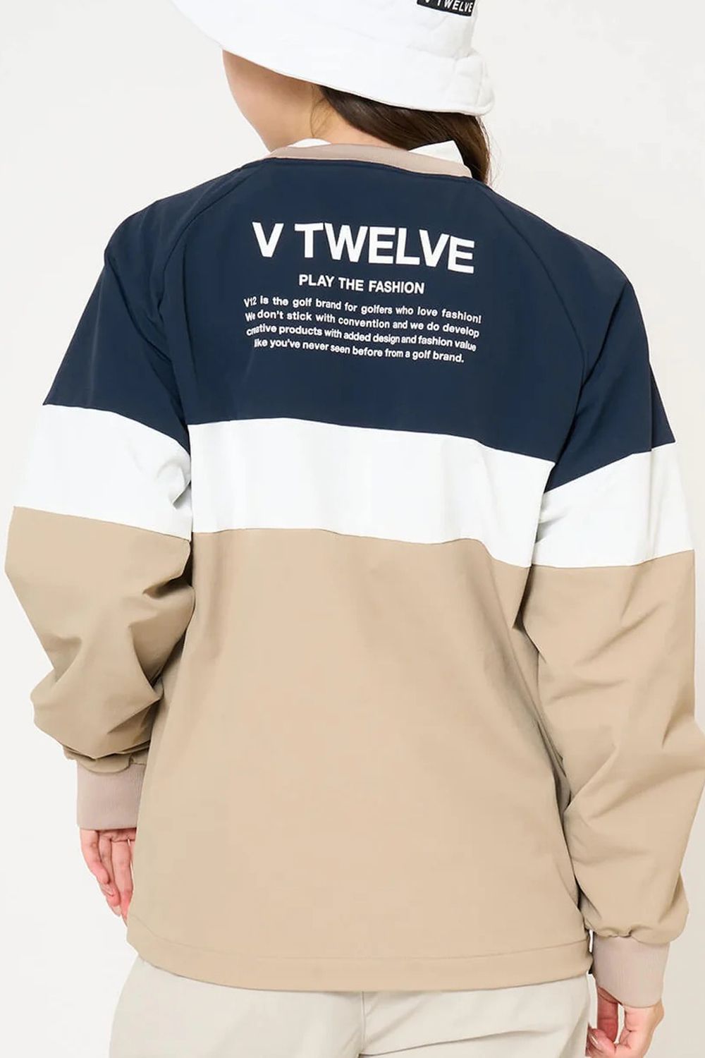 【26AW】【レディース】 WB SWITCH JKT / ツートーン ブランドロゴ ナイロンジャケット (ネイビー)