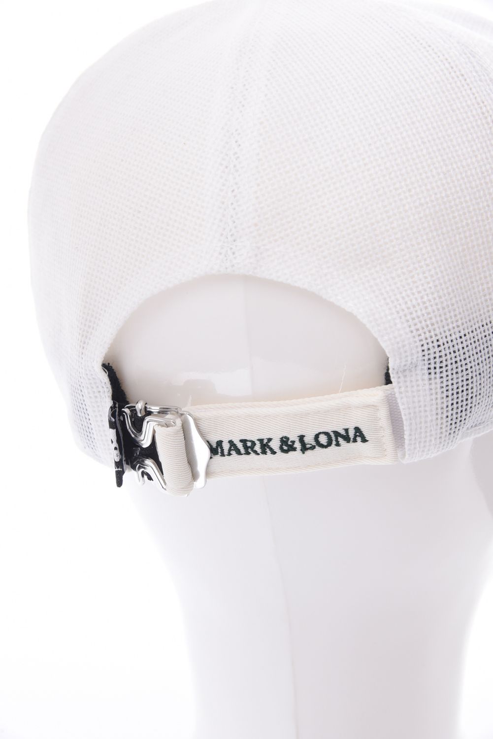 【26SS】 STELA MONOGRAM STITCH MESH CAP / モノグラムステッチ刺繍 ロゴワッペン キャップ (ホワイト)