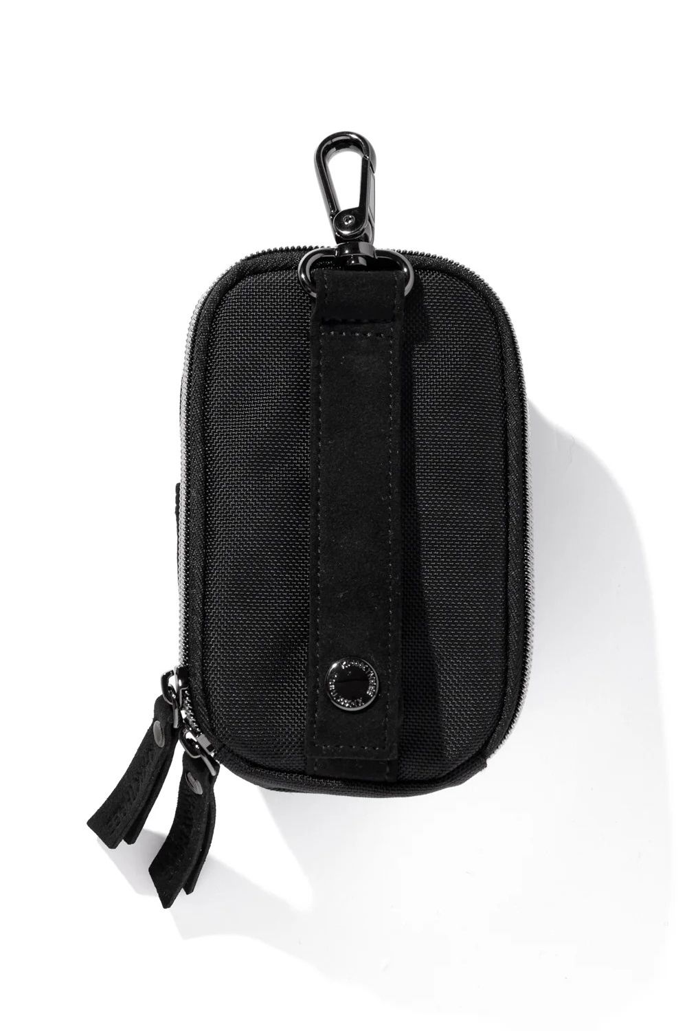 【26AW】 NYLON BASKET BALL POUCH / バスケット織ナイロン ボールポーチ (ブラック)