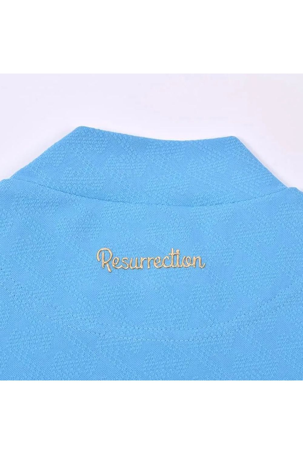 【26SS】【レディース】 WOMENS GM JACQUARD MOCK NECK / オリジナルテキスタイル モックネックTシャツ (スカイブルー)*