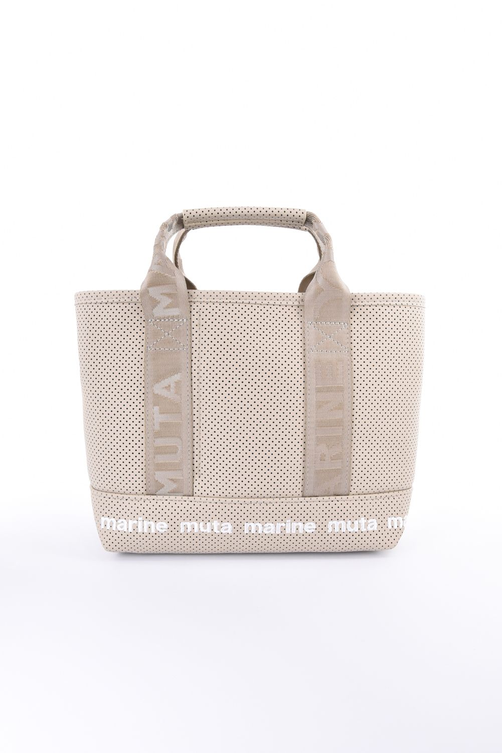 【GOSSIP GOLF別注】 “8” PLATE CONTINUA PARTITION TOTE BAG / 8プレート パンチングエシカルレザー パーテーションバッグ (ニュートラルベージュ)