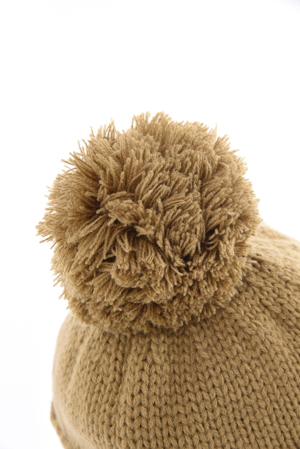 【26AW】 EAR WARMER KNIT CAP / イヤーウォーマー ニットキャップ  (キャメル)