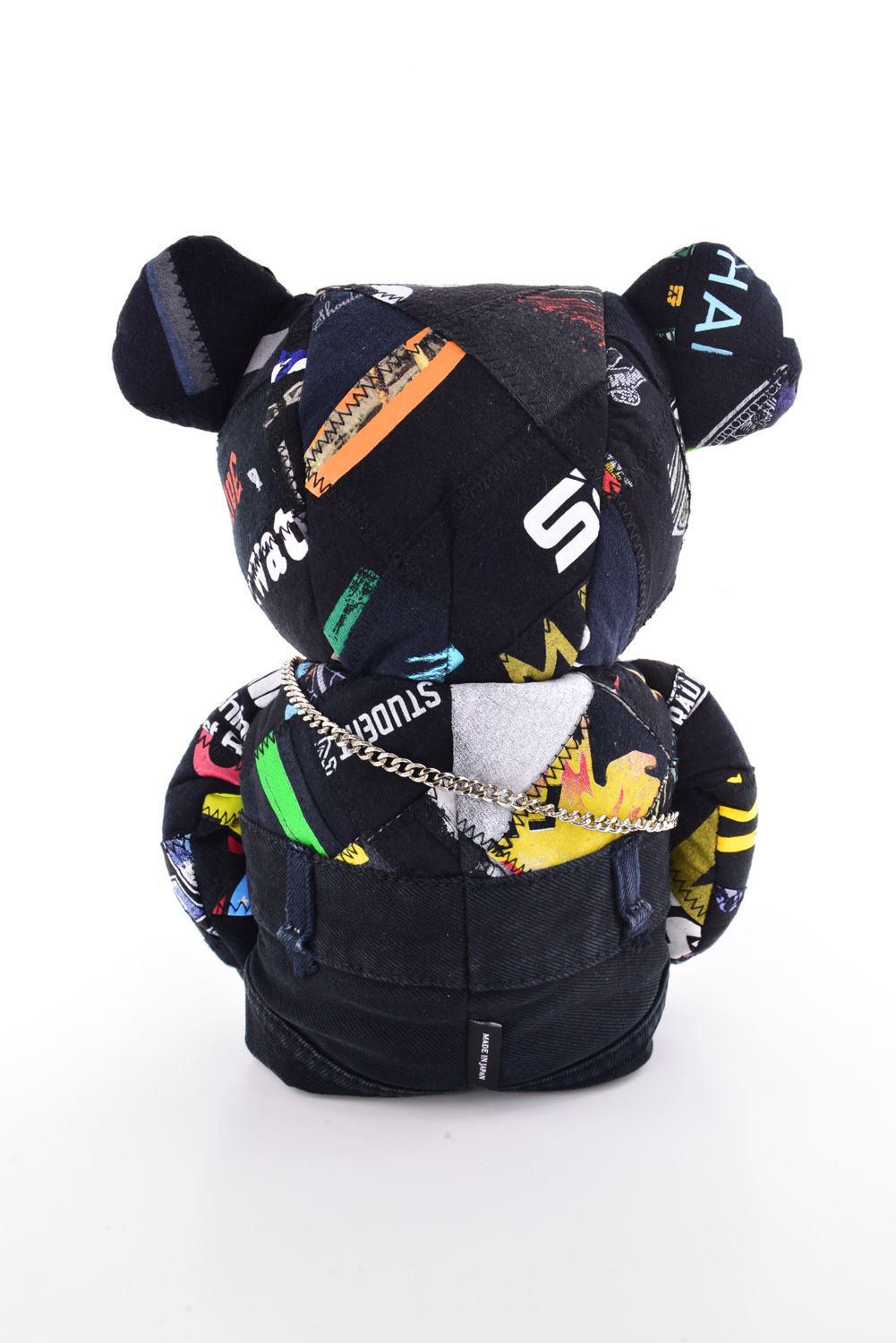 【2026 TOUMEI SERIES】 ZZ26-BA02 / Tシャツリメイク パッチワーク ベアーモチーフ ドライバーカバー (マーカー付き) (ブラック)