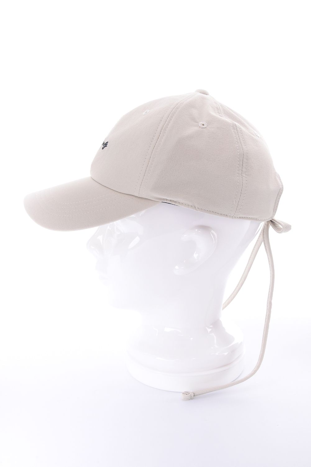 【26SS】【レディース】 WOMEN’S SMALL LOGO RIBBON CAP / ブランドロゴ バックリボン キャップ (アイボリー)